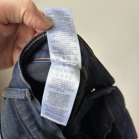 Kensie Jeans Size 8/29 Womens High Rise Dark Blue Jeggings Tapered Leg - Picture 5 of 7